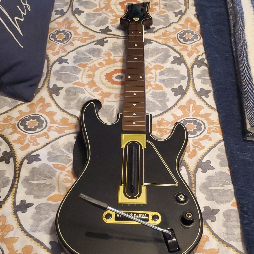 Black and Gold Guitar Controller